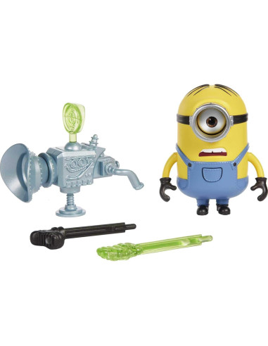 Figura de Acción Minions Stuart Hablante con Caño de Pedos