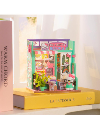 Kit de Mini Librería DIY Hello Kitty - Manos Craft 12.6x10.4x13.2cm