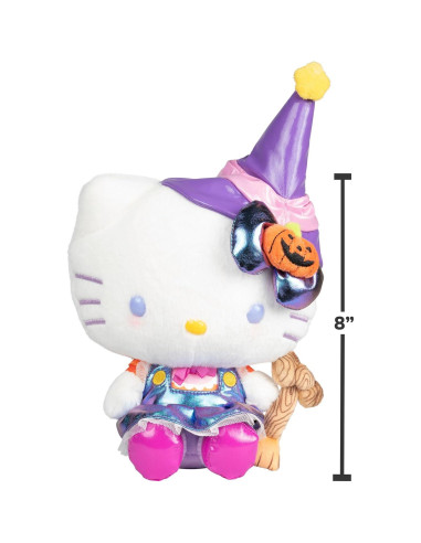 Peluche Hello Kitty Bruja 20 cm - Jazwares Halloween Oficial