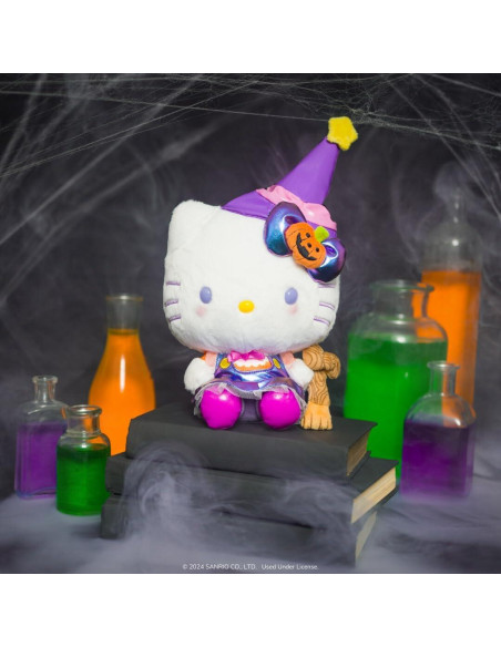 Peluche Hello Kitty Bruja 20 cm - Jazwares Halloween Oficial