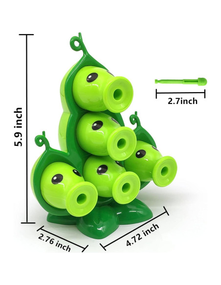 Figura de Acción PVZ JHESAO Guisante + 5 Lanzadores 12x15 cm Figura de Acción PVZ JHESAO Guisante + 5 Lanzadores 12x15 cm
