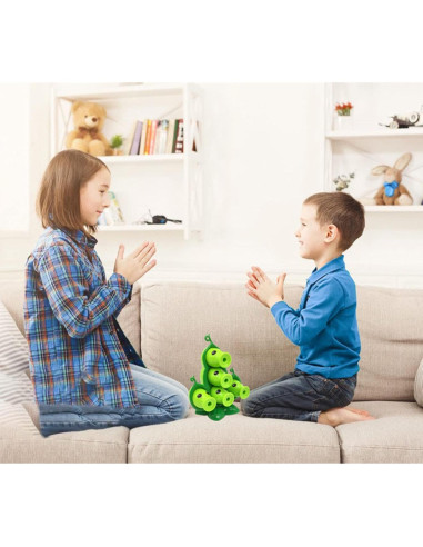 Figura de Acción PVZ JHESAO Guisante + 5 Lanzadores 12x15 cm