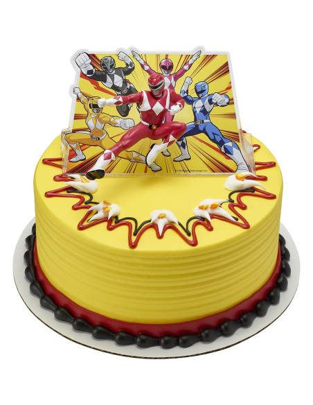 Adorno de Pastel Power Rangers DecoPac 10.8x7cm