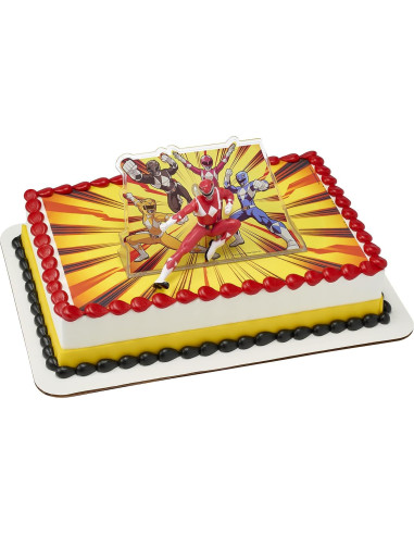 Adorno de Pastel Power Rangers DecoPac 10.8x7cm