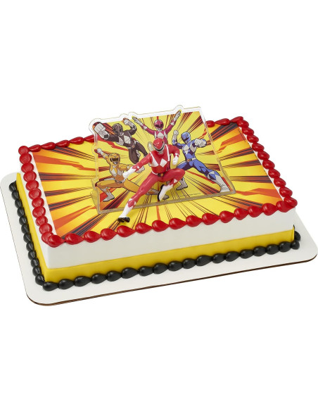 Adorno de Pastel Power Rangers DecoPac 10.8x7cm