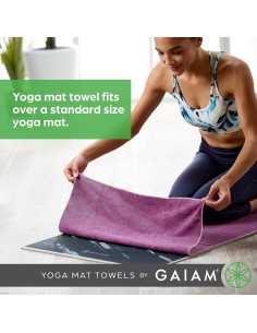 Toalla de Yoga Gaiam Microfibra 61x173 cm Superabsorbente 2