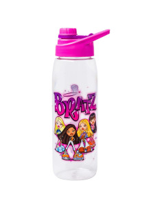 Botella de Agua Silver Buffalo Bratz 800ml con Tapa de Rosca