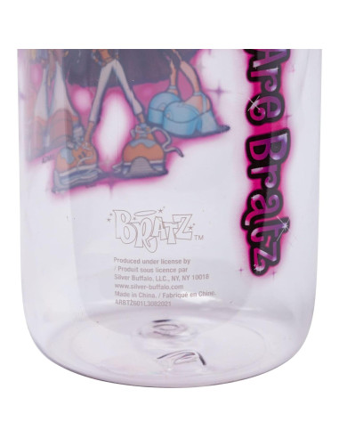 Botella de Agua Silver Buffalo Bratz 800ml con Tapa de Rosca
