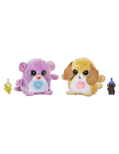 FurReal Fuzzalots Cachorro y Mono Interactivo 360g 4+