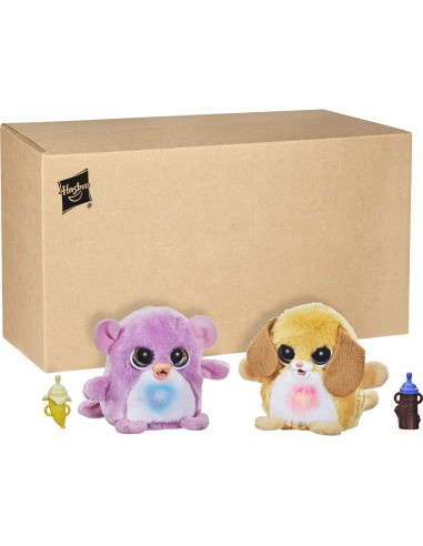 FurReal Fuzzalots Cachorro y Mono Interactivo 360g 4+