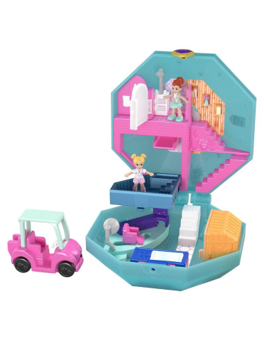 Juego de Polly Pocket Spa de Perfume Pamperin con 2 Muñecas
