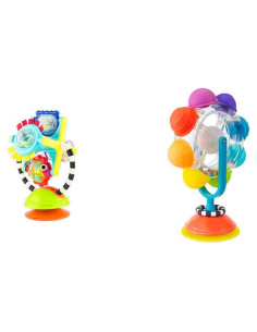 Juguete 2-en-1 Sassy Estación de Fascinación Pescado y Rueda Arcoíris