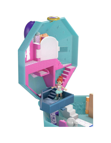 Juego de Polly Pocket Spa de Perfume Pamperin con 2 Muñecas