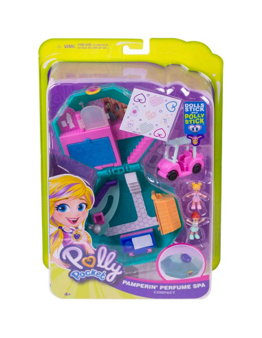 Juego de Polly Pocket Spa de Perfume Pamperin con 2 Muñecas