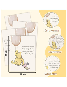 Set de 4 Pósters Winnie the Pooh ZsaTuiy para Guardería 2
