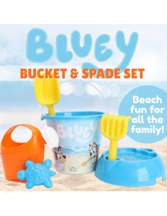 Juego de cubo y pala Toyland Bluey 6 piezas para playa 2