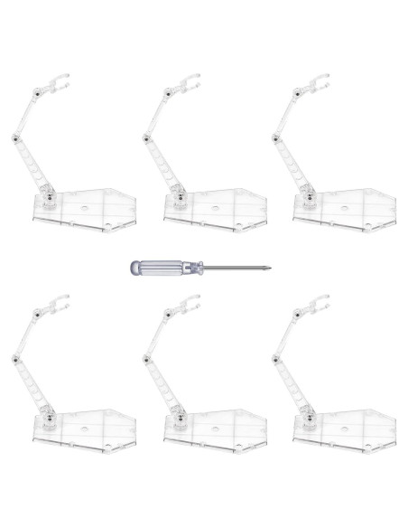 Soporte para Figuras de Acción Yocoolfun 6 Piezas Transparente