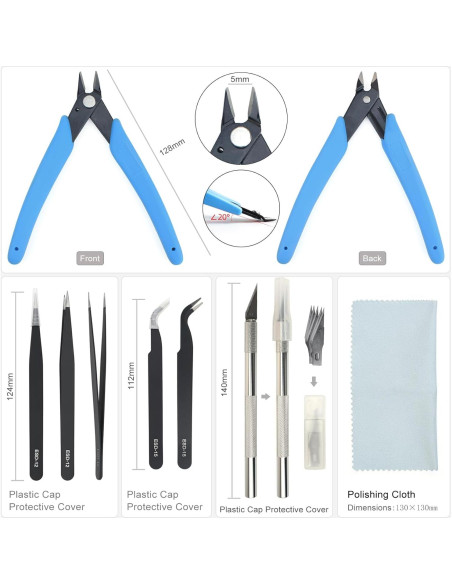 Kit de Herramientas de Modelismo ZIIYAN 10 Piezas para Gundam