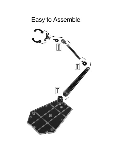 Soporte para Figuras de Acción Yocoolfun 6 Piezas Transparente