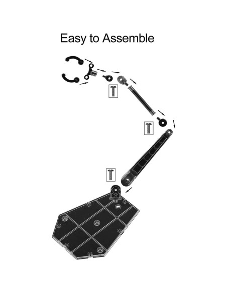 Soporte para Figuras de Acción Yocoolfun 6 Piezas Transparente