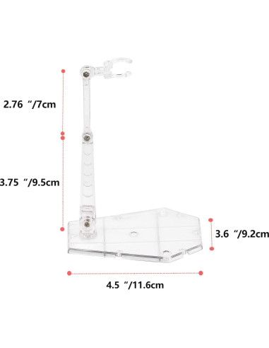 Soporte para Figuras de Acción Yocoolfun 6 Piezas Transparente