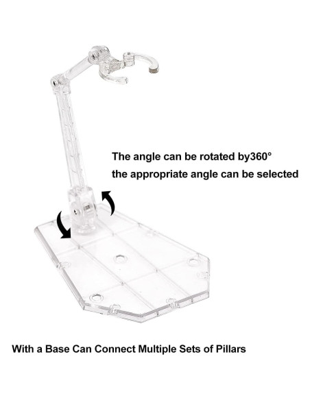 Soporte para Figuras de Acción Yocoolfun 6 Piezas Transparente