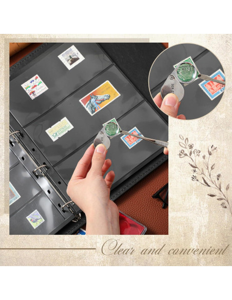 Álbum de Colección de Sellos Lewtemi 20 Páginas Negro Álbum de Colección de Sellos Lewtemi 20 Páginas Negro