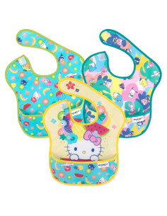 Baberos SuperBib Bumkins Hello Kitty 3pk 6-24 meses