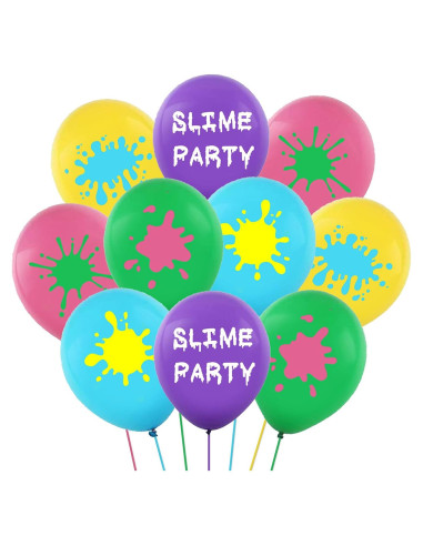50 Globos de Láttex Slime Oringaga 30.48 cm Fiesta Temática