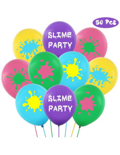 50 Globos de Láttex Slime Oringaga 30.48 cm Fiesta Temática 2