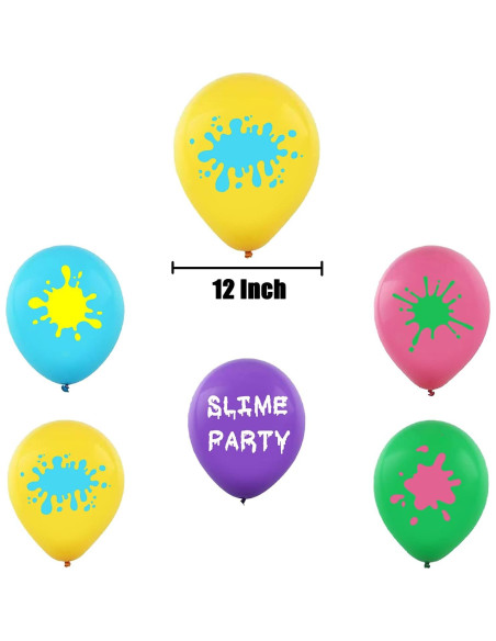 50 Globos de Láttex Slime Oringaga 30.48 cm Fiesta Temática