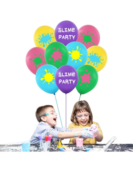 50 Globos de Láttex Slime Oringaga 30.48 cm Fiesta Temática