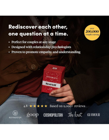 Juego de Cartas de Intimidad BestSelf - 170 Preguntas para Parejas