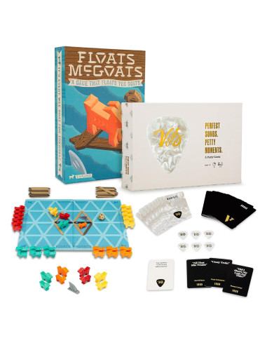 Juego de Mesa Floats McGoats + Juego de Cartas Verses