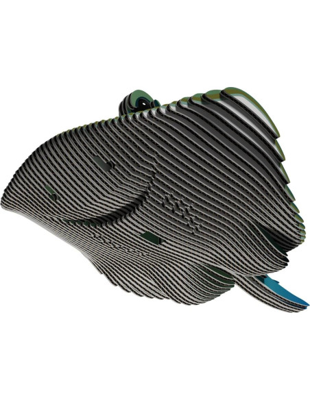 Rompecabezas 3D Mantarraya Eugy - Ecológico y Educativo 50 Piezas