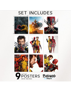 Póster sin Marco Deadpool y Wolverine BigWig 20x25 cm 2