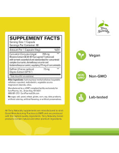 Terry Naturally Saffron Lift Curcumin 60 Cápsulas Suplemento Herbal 2