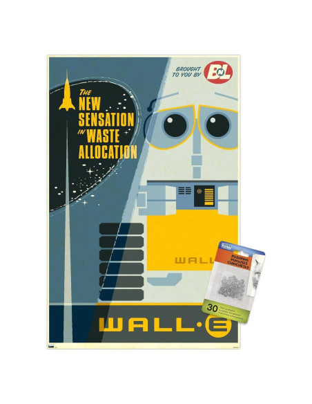 Póster de Pared Disney Pixar Wall-E 37.4x56.7cm Trends International Póster de Pared Disney Pixar Wall-E 37.4x56.7cm Trends International