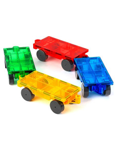 Juego de Construcción de Autos Magnéticos Mruikeny - 4 Piezas