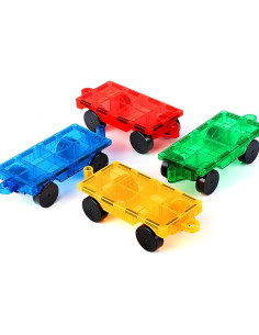 Juego de Construcción de Autos Magnéticos Mruikeny - 4 Piezas 2