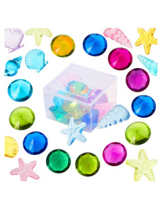 Juguetes de Buceo Skylety 24 Pcs Gemas Marinas y Patos