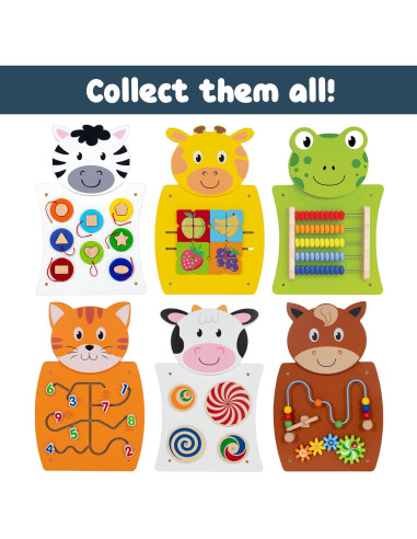 Panel de Actividad de Caballo Learning Advantage - Juguete Pared 56.6x37.6 cm