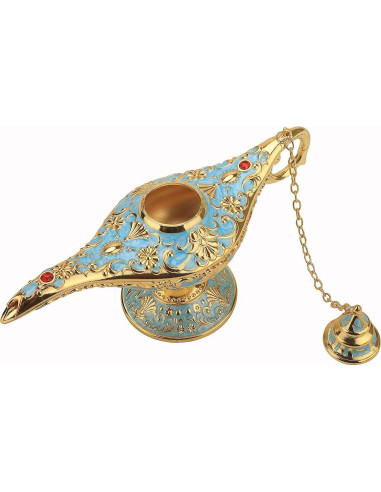 Lámpara Mágica de Aladino LIABI Azul Lago 21x11.3 cm