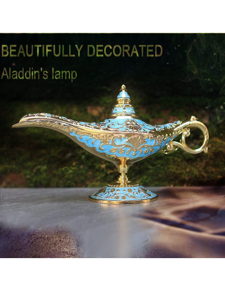Lámpara Mágica de Aladino LIABI Azul Lago 21x11.3 cm
