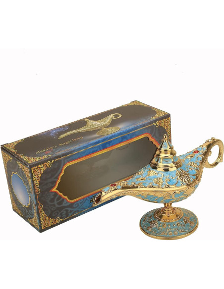 Lámpara Mágica de Aladino LIABI Azul Lago 21x11.3 cm