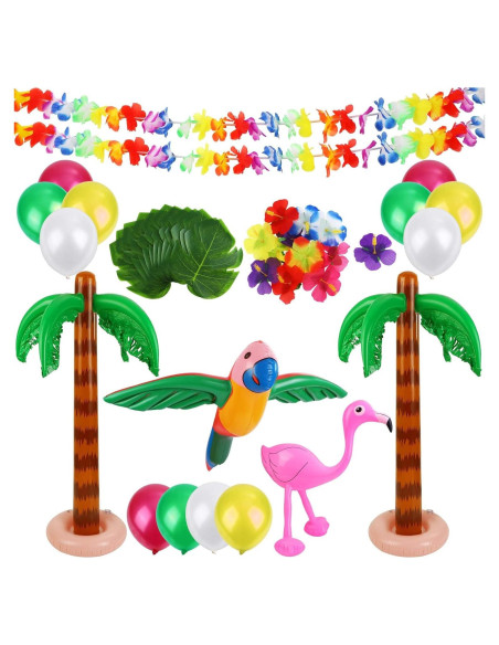 Ruisita Juguetes de Fiesta Hawaiana 50 Piezas Inflables
