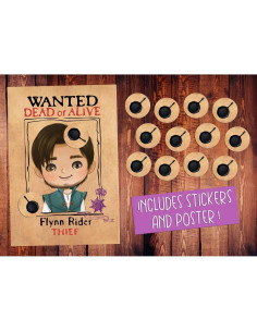 Juego de Fiesta Rapunzel Enredada con Póster y Stickers 2