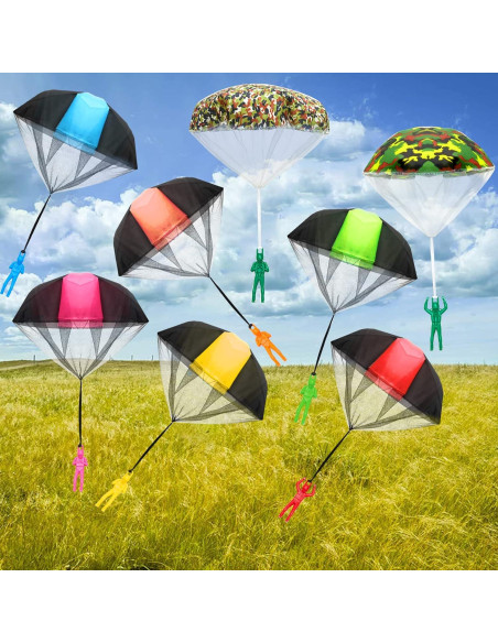 Juguete Paracaídas NANASO - Lanzamiento a Mano, 8 Colores Juguete Paracaídas NANASO - Lanzamiento a Mano, 8 Colores