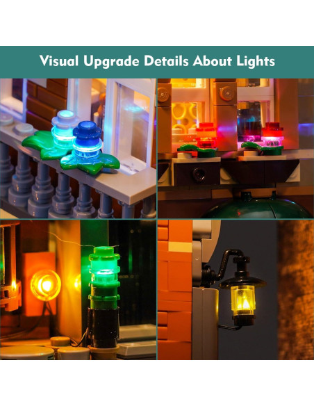 Kit de Iluminación LED LocoLee para LEGO 10351 Sherlock Holmes