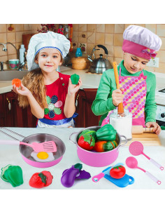 Conjunto de Cocina de Juguete GIFTINBOX 26 Piezas para Niños 2